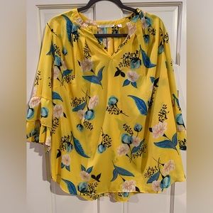 Violet + Claire Yellow Blouse